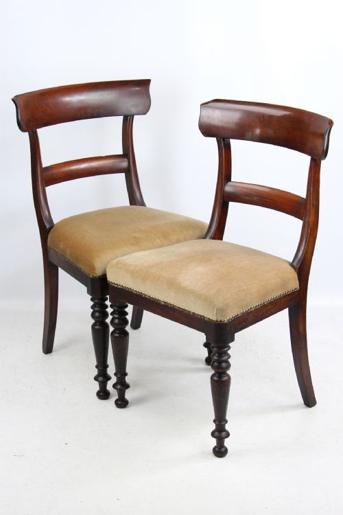 Pair Antique Victorian Mahogany Chairs