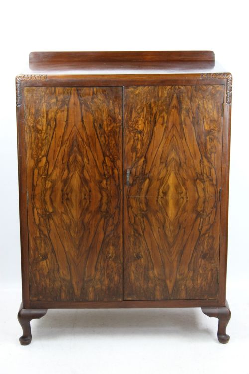fig 1. Small Art Deco Walnut Wardrobe