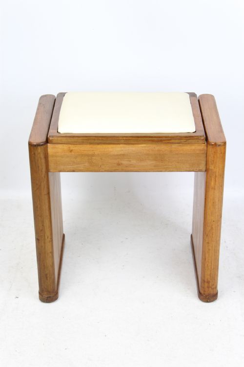 fig 1. Art Deco Piano stool in Walnut