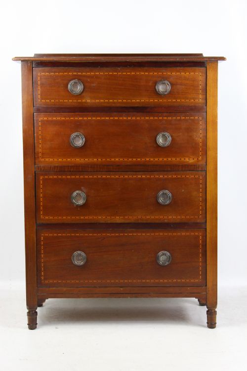 Antique Arts and Crafts Mahogany Chest of Drawers