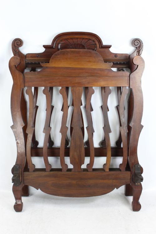 fig 2. Victorian Carved Walnut Single Bed 3FT