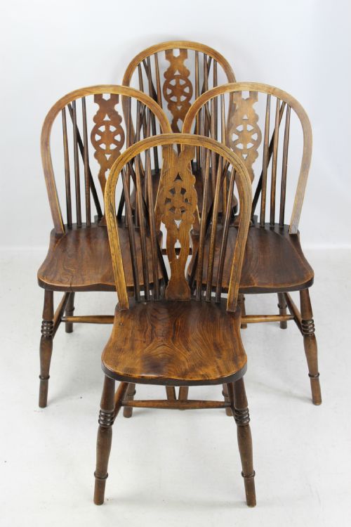 Set of 4 Ash & Elm Farmhouse Kitchen Chairs