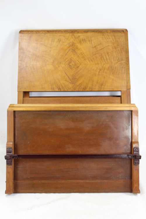fig 2. Pair of Art Deco Walnut Single Beds