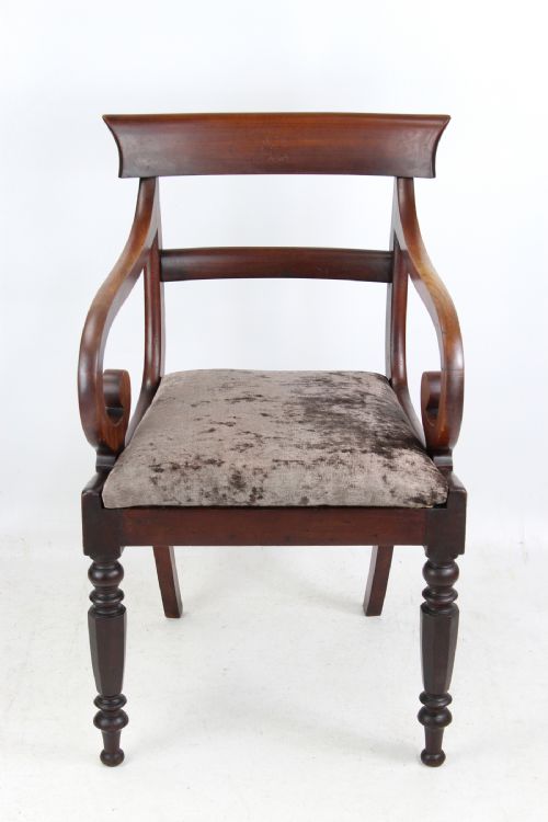 fig 1. Victorian Mahogany Desk Chair