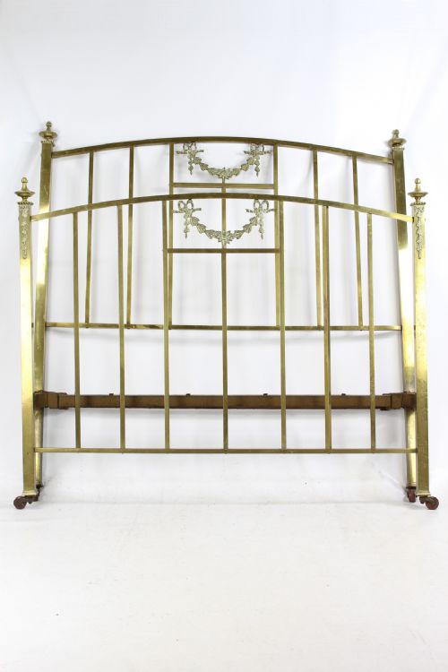 fig 1. Antique Edwardian All Brass Double Bed