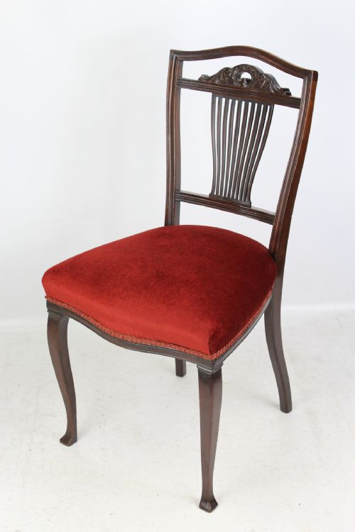 Edwardian Mahogany Dressing Table Chair