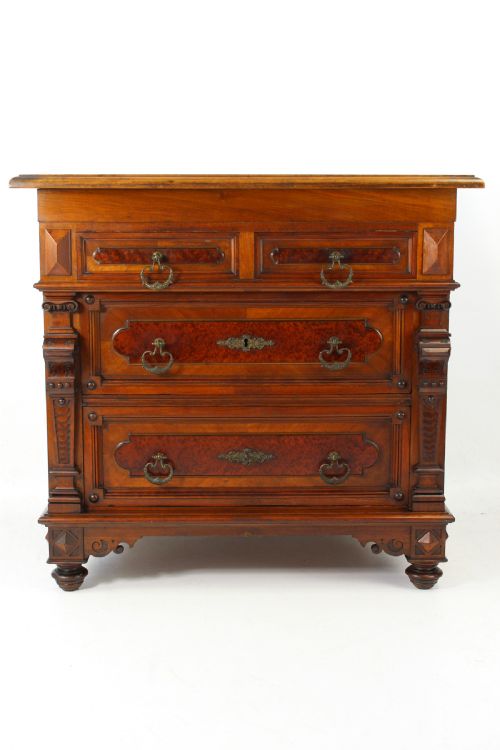 Small Antique Walnut Chest of Drawers