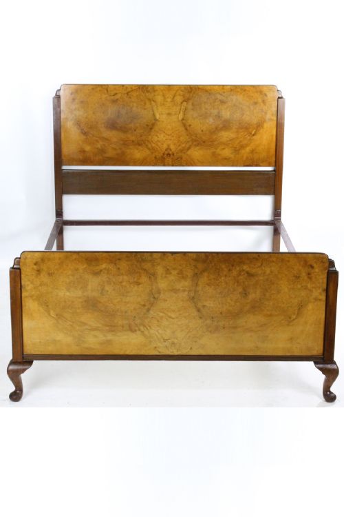 Art Deco Walnut Double Bed