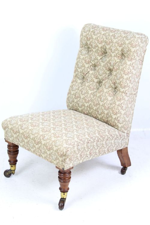 Victorian Slipper Chair in Howard Style