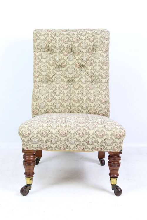 fig 1. Victorian Slipper Chair in Howard Style