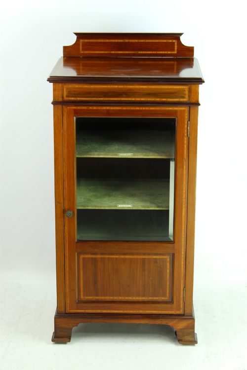 Edwardian Mahogany & Inlaid Music Cabinet