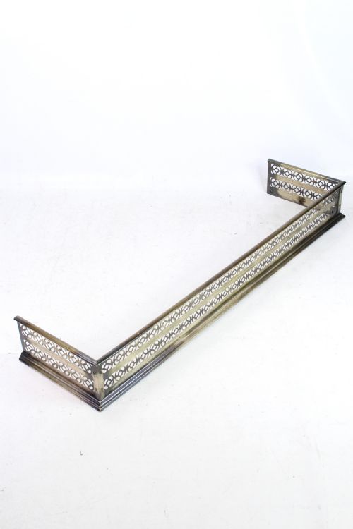 fig 1. Edwardian Pierced Steel Fire Fender 4Ft Wide