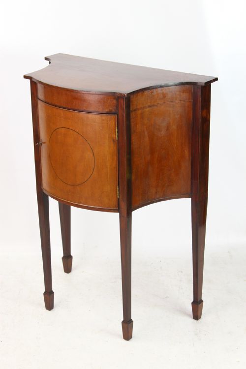 Small Edwardian Mahogany & Inlaid Side Cabinet
