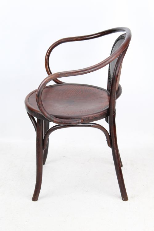 fig 1. Edwardian Bentwood Armchair by J & J Kohn Austria Circa 1905 Desk Chair