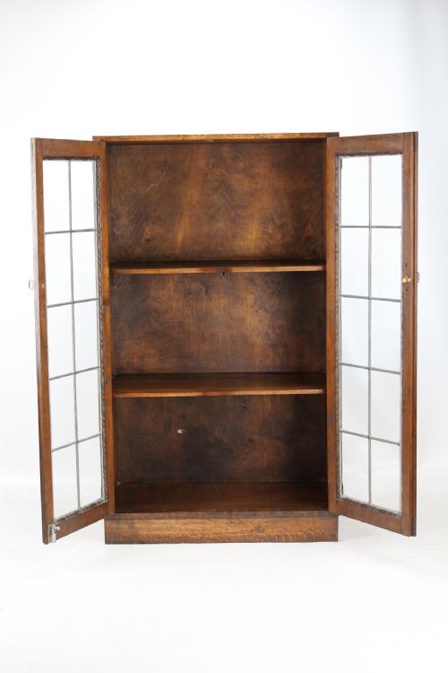 fig 1. Tall Edwardian Oak Bookcase