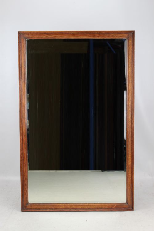 fig 1. Large Edwardian Oak Shop Mirror