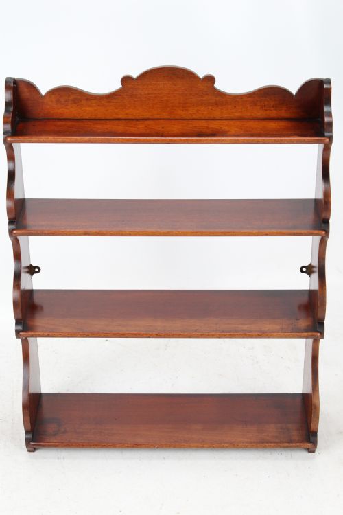 fig 1. Georgian Mahogany Hanging Shelves