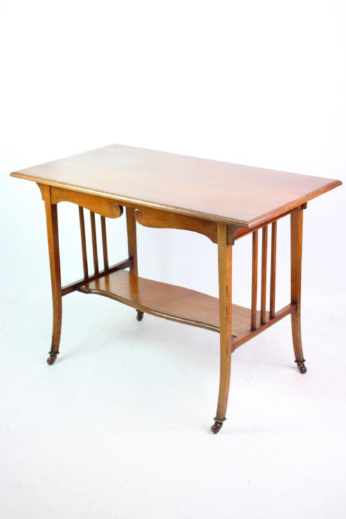 Edwardian Arts & Crafts Walnut Side Table