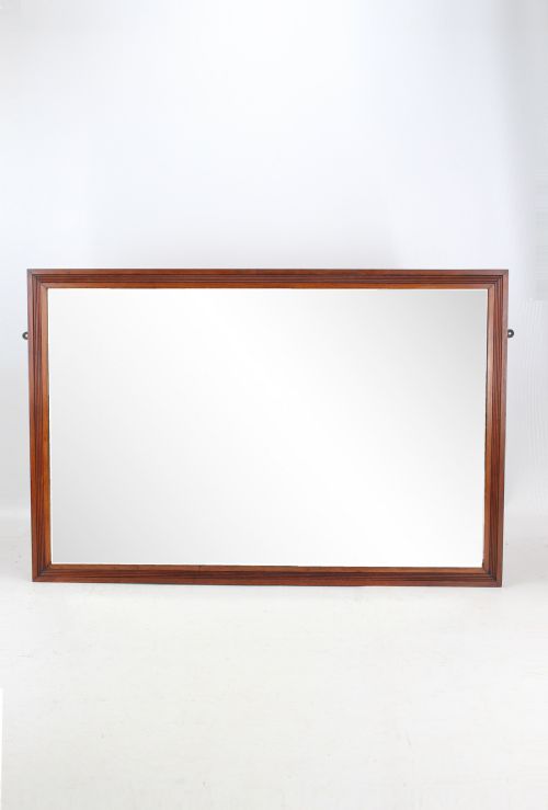 Large Victorian Mahogany Mirror