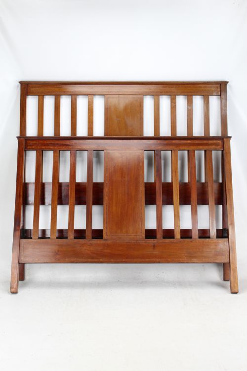 fig 1. Edwardian Mahogany & Inlaid Double Bed