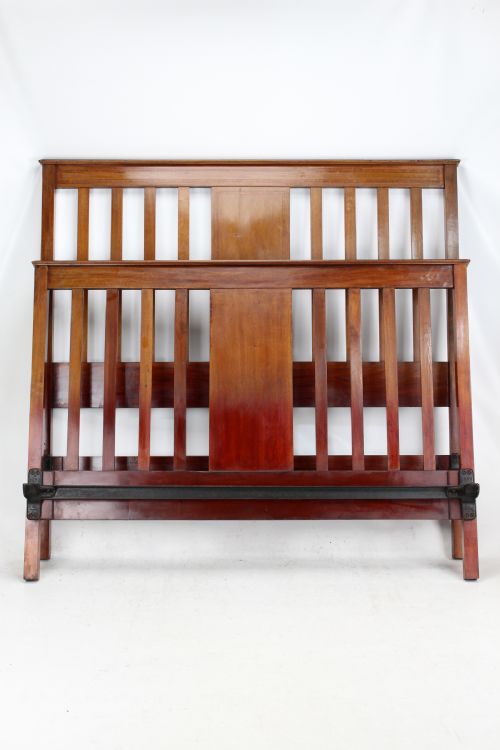 fig 2. Edwardian Mahogany & Inlaid Double Bed
