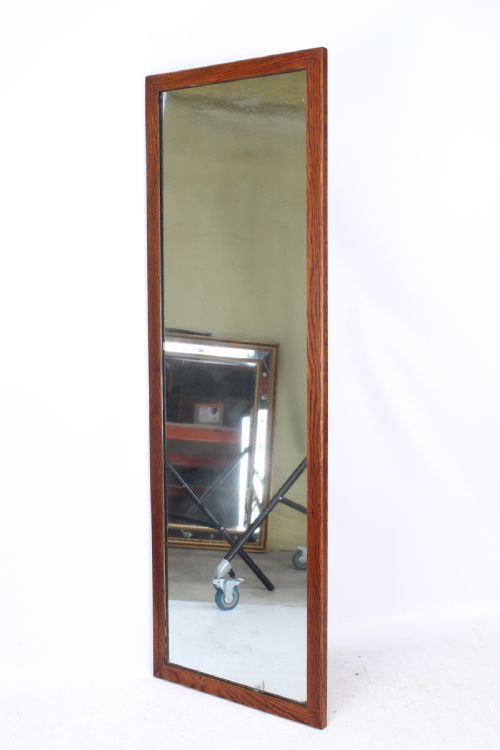 fig 1. Edwardian Oak Shop Dressing Mirror