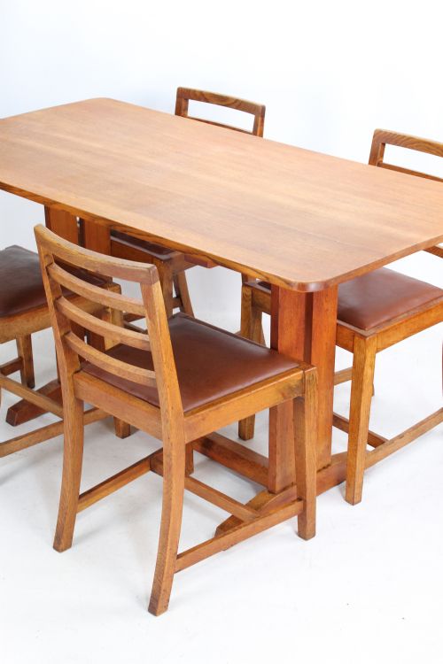fig 2. Oak Refectory Dining Table & 4 Chairs Manner of Heals