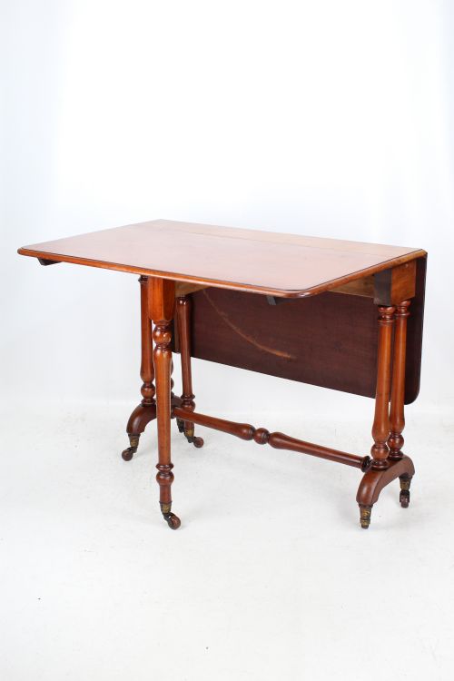 fig 1. Heals Victorian Mahogany Drop Leaf Sutherland Table
