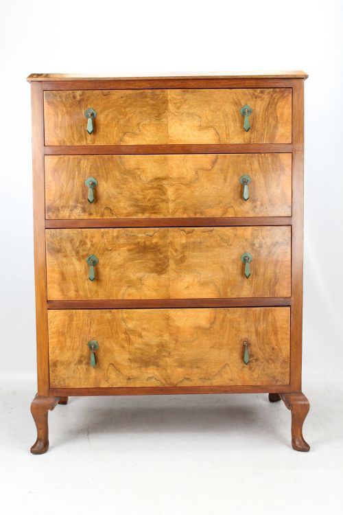 Art Deco Burr Walnut Chest of Drawers