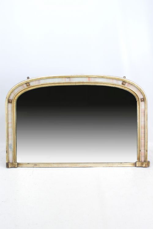 Victorian Gilt Overmantle Mirror Overmantel