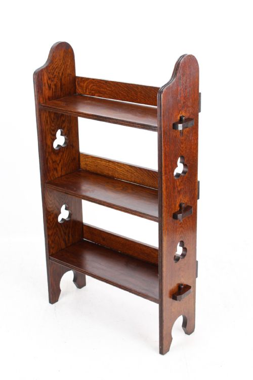 Edwardian Liberty & Co “Sedley” Oak Open Bookcase