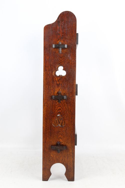 fig 2. Edwardian Liberty & Co “Sedley” Oak Open Bookcase