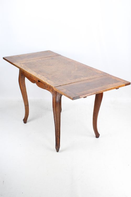 fig 1. French Oak Parquetry Top Extending Dining Table