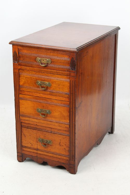 Victorian Walnut Chest of Drawers Filing Cabinet