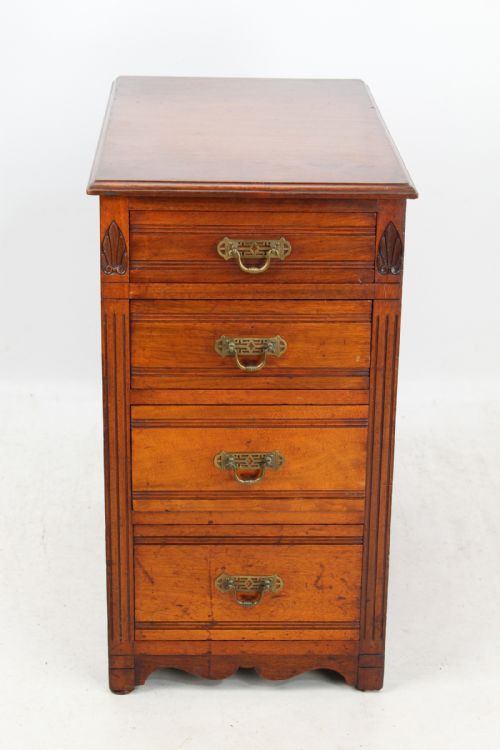 fig 1. Victorian Walnut Chest of Drawers Filing Cabinet