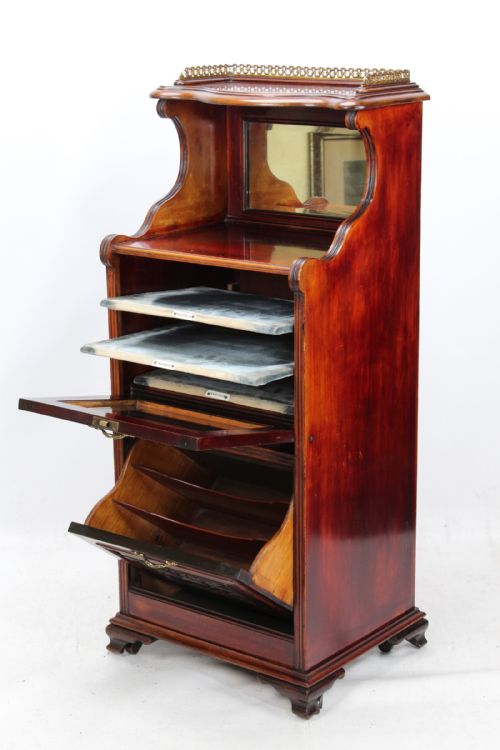 fig 1. Victorian Mahogany Music Cabinet