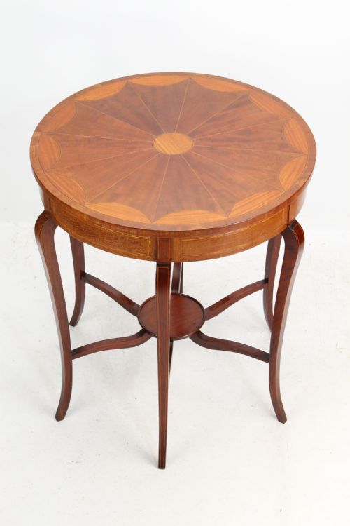 Edwardian Mahogany & Inlaid Circular Side Table
