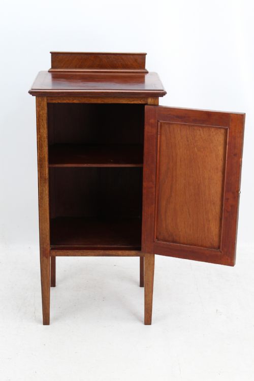 fig 1. Edwardian Mahogany & Inlaid Bedside Cabinet