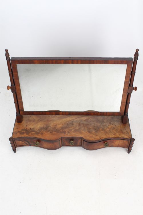 fig 1. Large Regency Mahogany Dressing Table Toilet Mirror