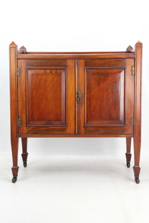 fig 1. Antique Victorian Mahogany Side Cabinet