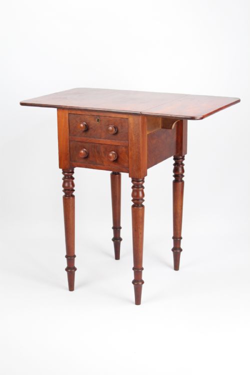 Small Victorian Mahogany Work Table Writing Desk