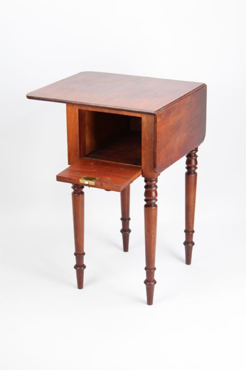 fig 1. Small Victorian Mahogany Work Table Writing Desk