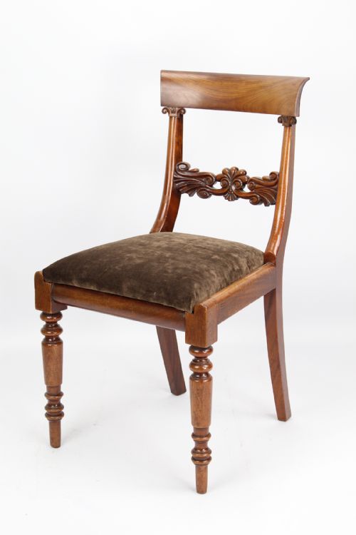 Antique William IV Mahogany Desk Chair