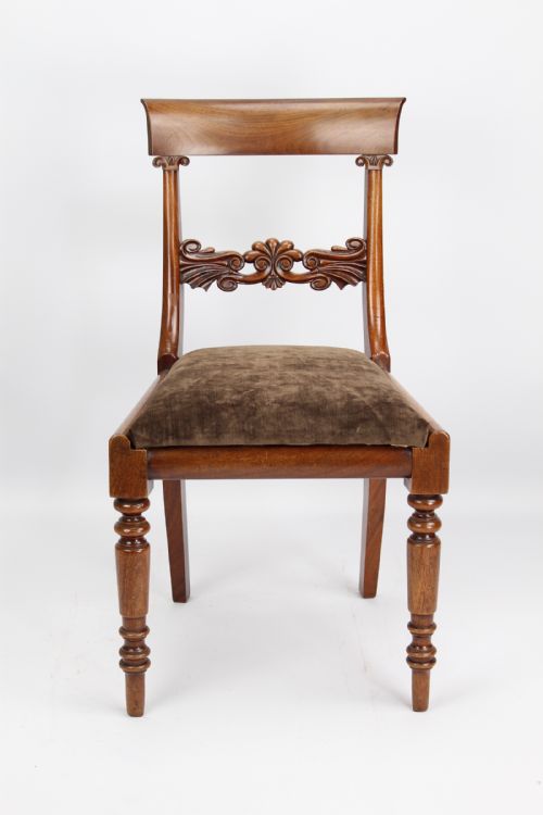 fig 1. Antique William IV Mahogany Desk Chair