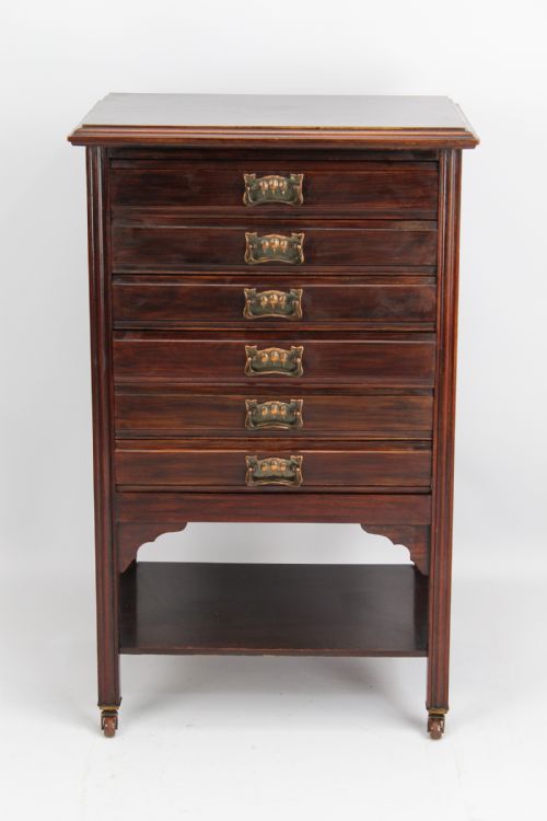 Antique Edwardian Music Chest