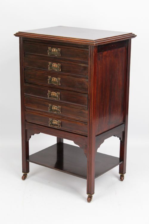 fig 1. Antique Edwardian Music Chest