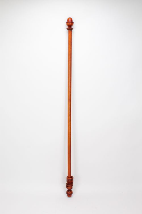 fig 1. Antique Victorian 5Ft6 Wooden Curtain Pole