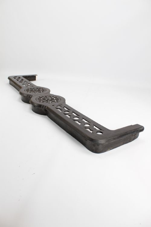 fig 1. Long 5FT6 Victorian Cast Iron Range Fire Fender