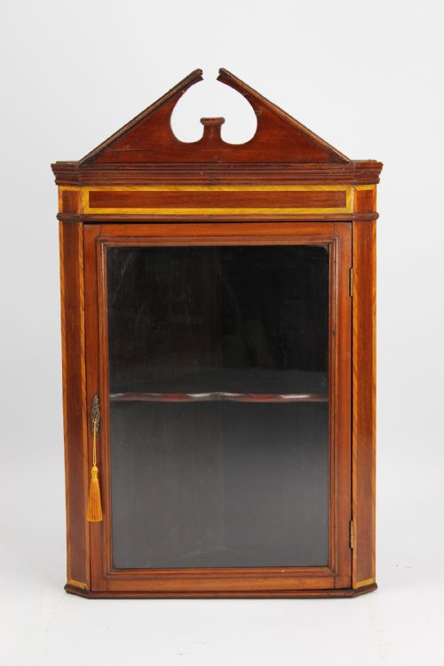 Small Edwardian Mahogany Hanging Cabinet