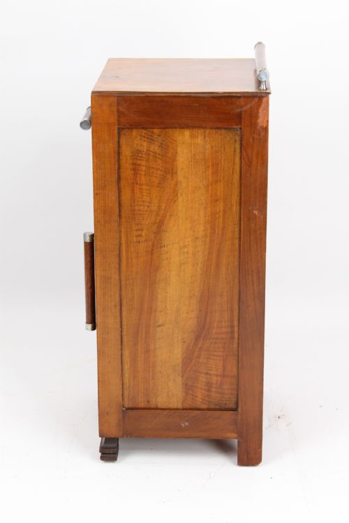 fig 1. Art Deco Burr Walnut Bedside Cabinet